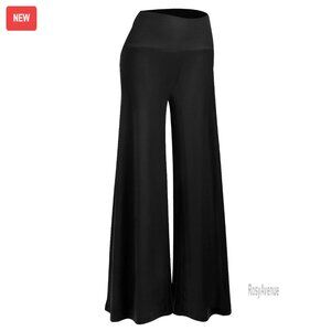 Stretchy Wide Leg Palazzo Lounge Pants High Waist Comfy Casual